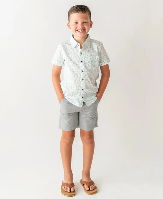 Boys Indigo Stretch Chino Shorts by RuggedButts