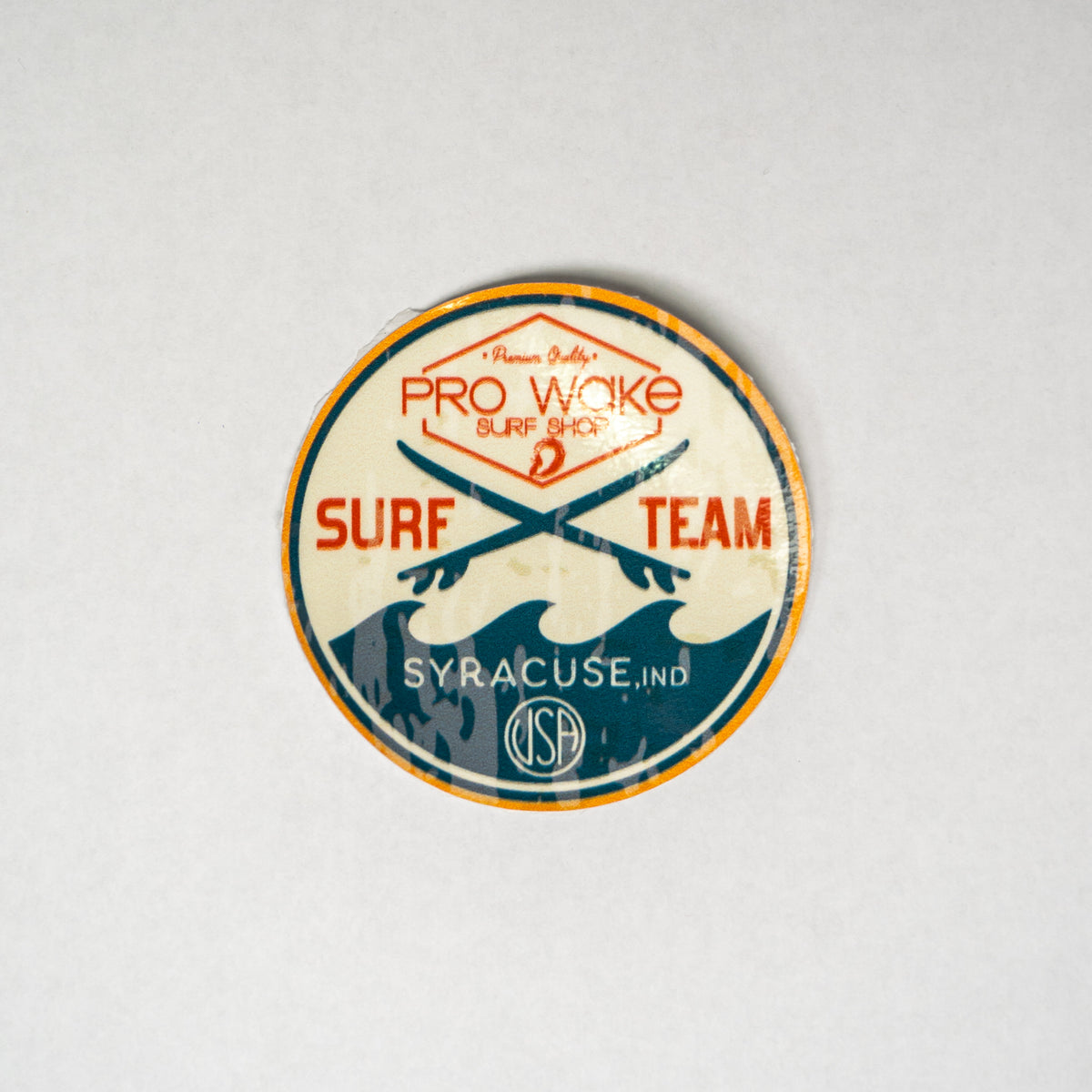 Pro Wake Surf Shop | Vintage Surf Team Sticker